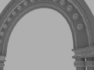 entrada del edificio cl&aacute;sico 1 Modelo 3D