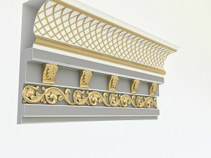 patterned plaster 01 3Dモデル