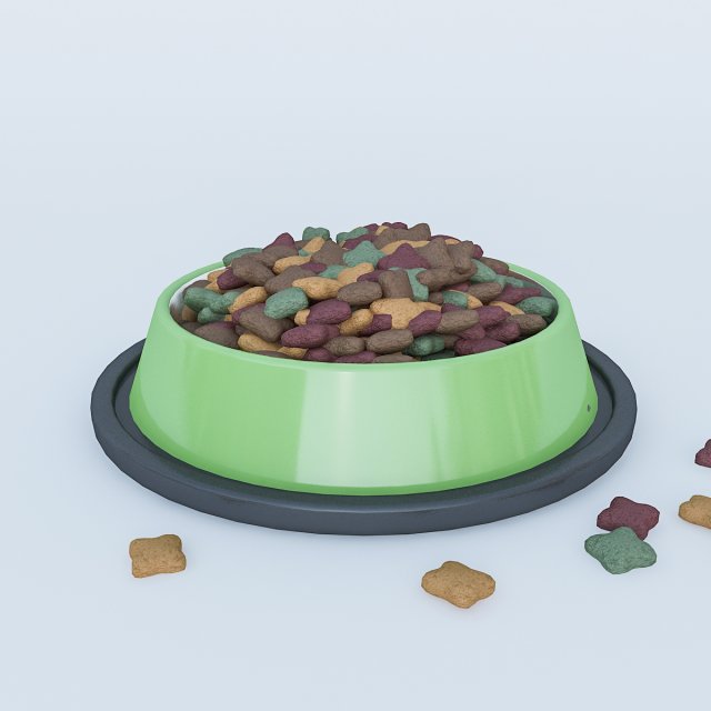 cat dog food model 3D मॉडल .c4d .max .obj .3ds .fbx .stl .blend