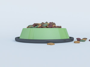 cat dog food model 3D मॉडल