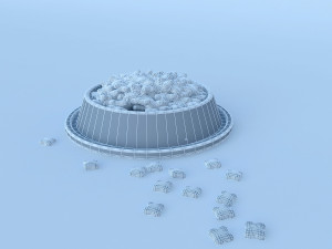 cat dog food model 3D मॉडल