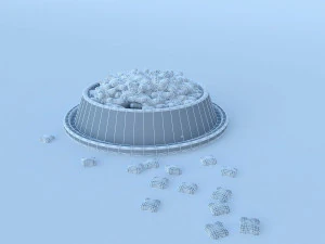 cat dog food model 3D Model