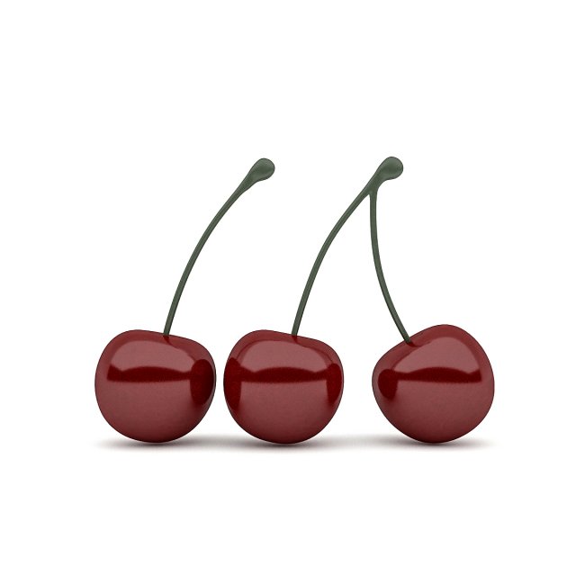 3d cherry model 3D Model .c4d .max .obj .3ds .fbx .stl .blend 