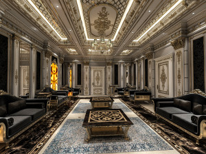 classical living room 3D Model