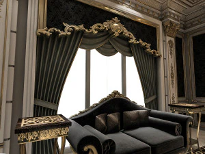 sala de estar cl&aacute;sica Modelo 3D