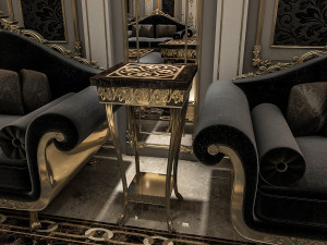 classical living room Modèle 3D