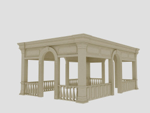 classical camellia Model 3D