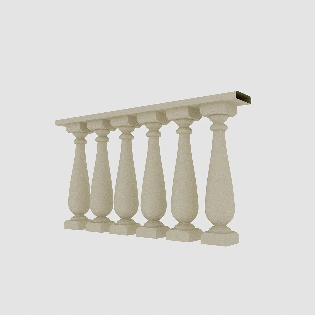classical railing 3D Model .c4d .max .obj .3ds .fbx .stl .blend