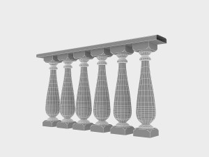 classical railing 3D Model