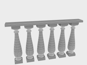 classical railing 3D Model