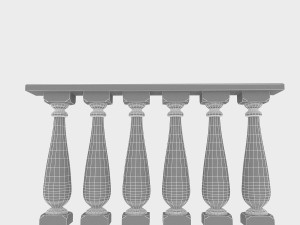 classical railing 3D Model