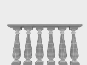 classical railing 3D Model