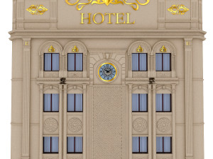 classical hotel building 3D Model