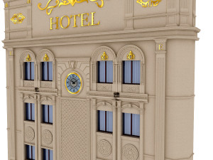 classical hotel building 3D मॉडल