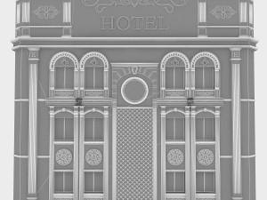 classical hotel building 3D मॉडल
