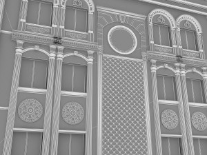 classical hotel building 3D मॉडल