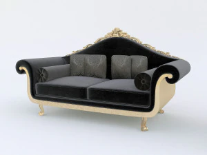 classic sofa set 3D Model