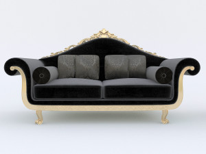 classic sofa set 3D Модель