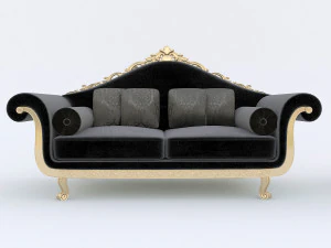 classic sofa set 3D Model