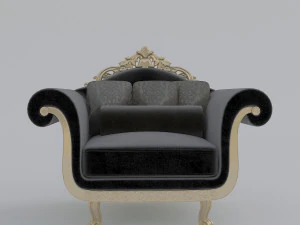 classic sofa set 3D Model