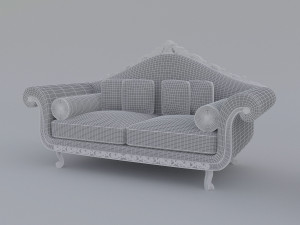 classic sofa set 3D Модель
