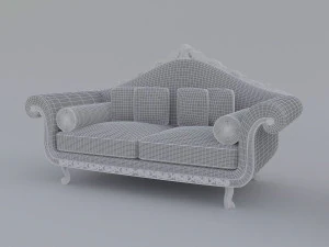 classic sofa set 3D Model