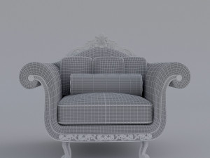 classic sofa set 3D Модель