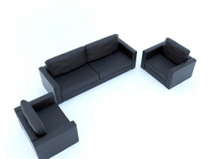 conjunto de sof&aacute; Modelo 3D