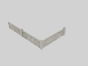 hexagon railing 3D Модель