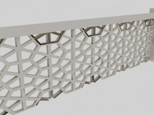 hexagon railing 3D Модель