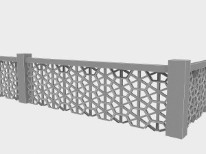 hexagon railing 3D Модель