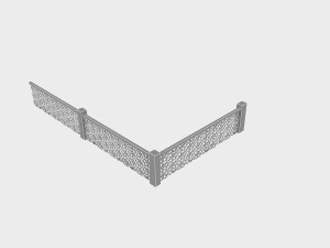 hexagon railing 3D Модель