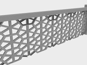 hexagon railing 3D Модель