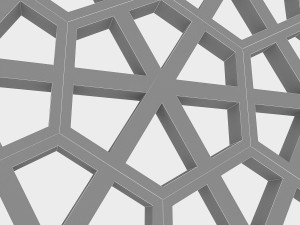 hexagonal separator and panel 3D Model