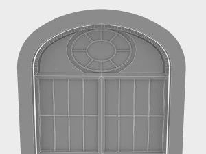 classic door 3 3D Model