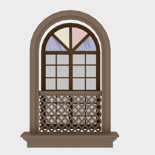 pavilion window 6 3D मॉडल .c4d .max .obj .3ds .fbx .stl .blend 