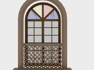 pavilion window 6 Modèle 3D