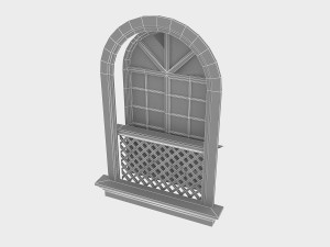 pavilion window 6 3D मॉडल