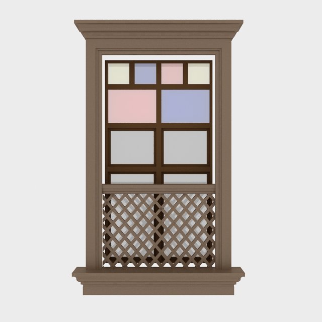 pavilion window 3 Modelo 3D .c4d .max .obj .3ds .fbx .stl .blend 