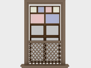 pavilion window 3 3D 모델