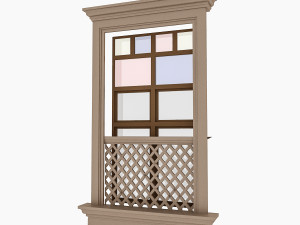 pavilion window 3 Modelo 3D