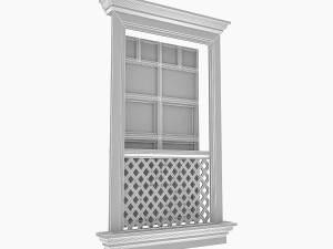 pavilion window 3 Modelo 3D