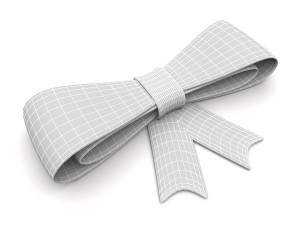 ribbon bow Modelo 3D