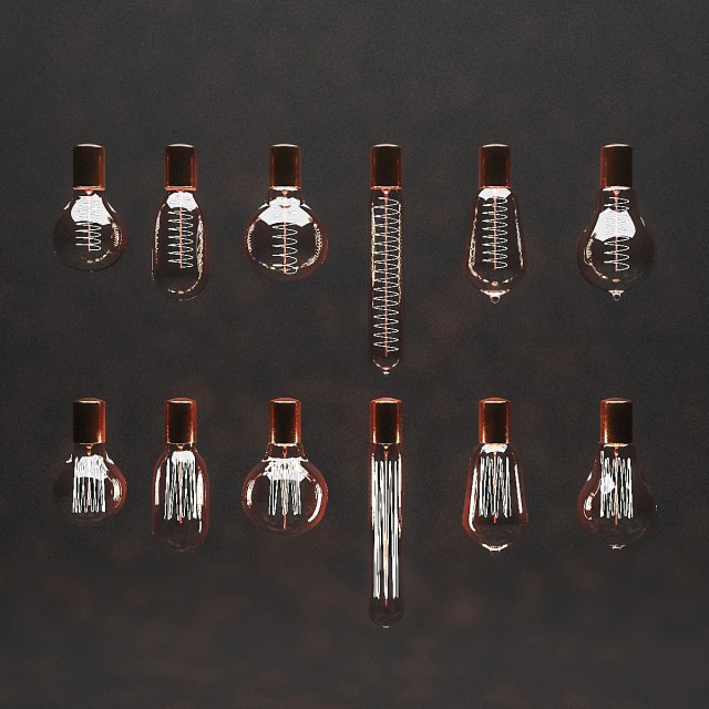 3d filament bulbs 3D Model .c4d .max .obj .3ds .fbx .stl .blend 