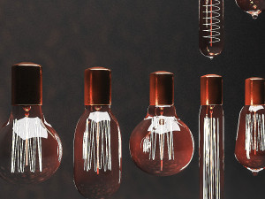 3d filament bulbs 3D Model