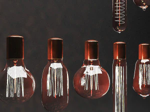 3d filament bulbs 3D Model