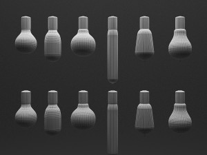 3d filament bulbs 3D Model