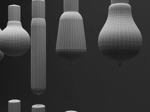 3d filament bulbs 3D Model