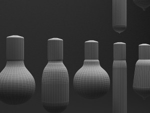 3d filament bulbs 3D Model