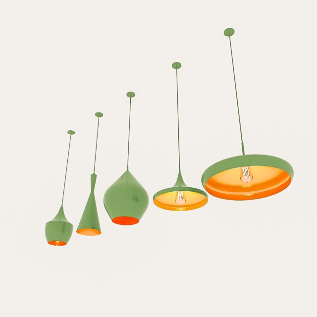 loft ceiling lamp collection 3D Model .c4d .max .obj .3ds .fbx .stl .blend 